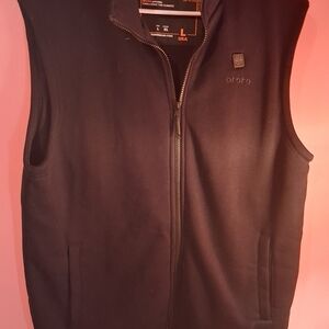 Black Otoro Vest Ororo Men’s Heated Fleece Vest - Size L - With Battery & Charge